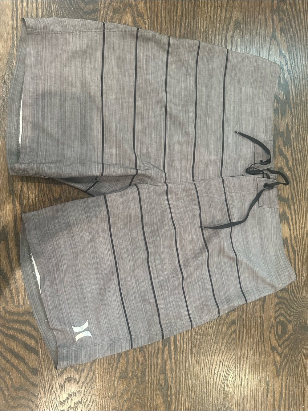 Hurley Gray and Teal Swim Trunks